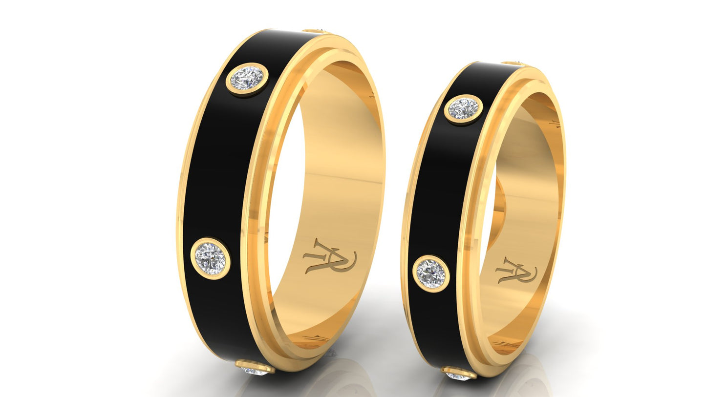 Two tone lock ring