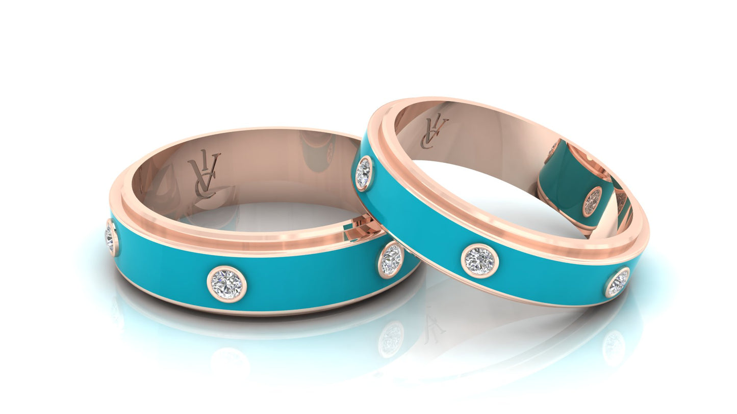 Two tone lock ring