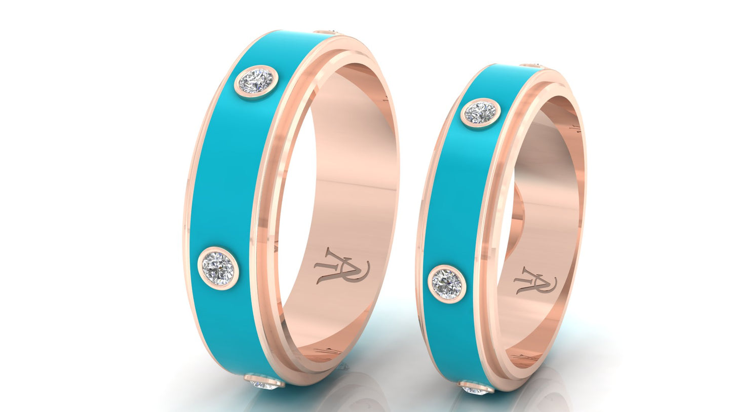Two tone lock ring