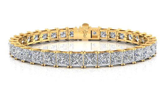 Princess cut tennis bracelet