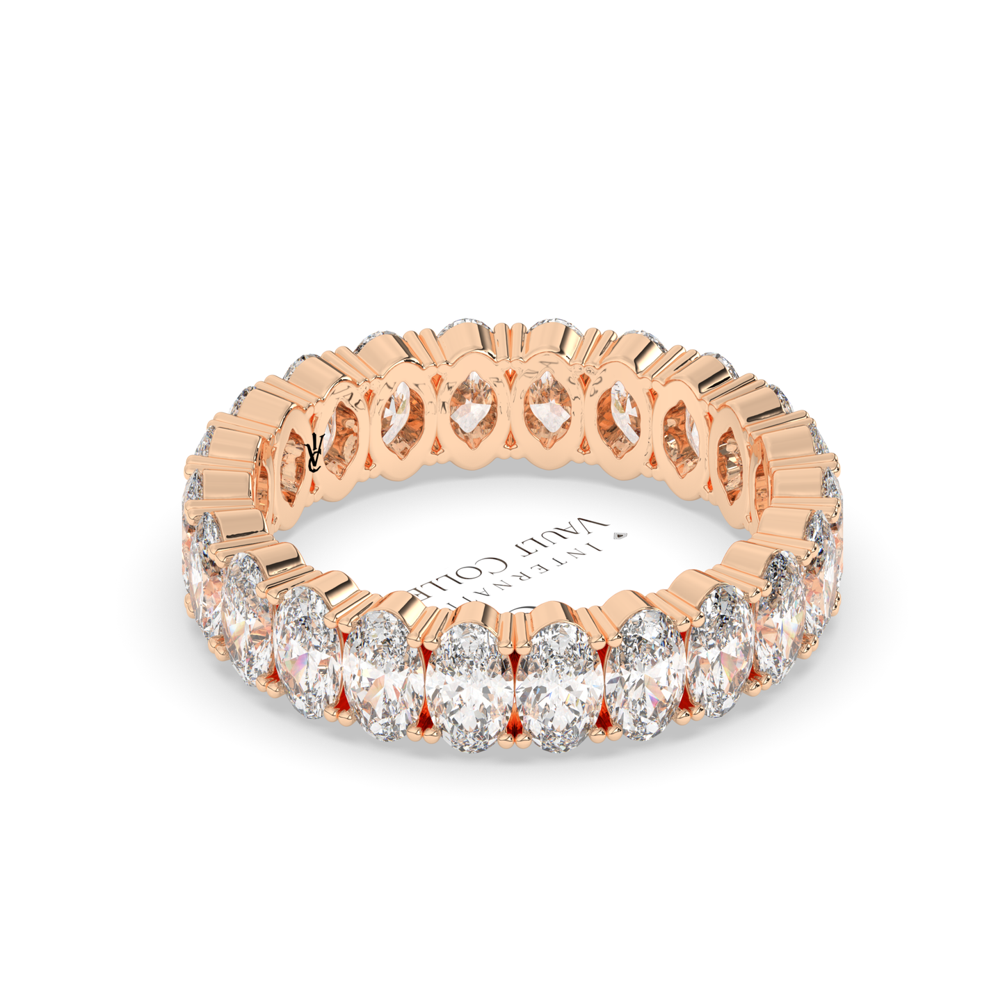 Oval eternity ring