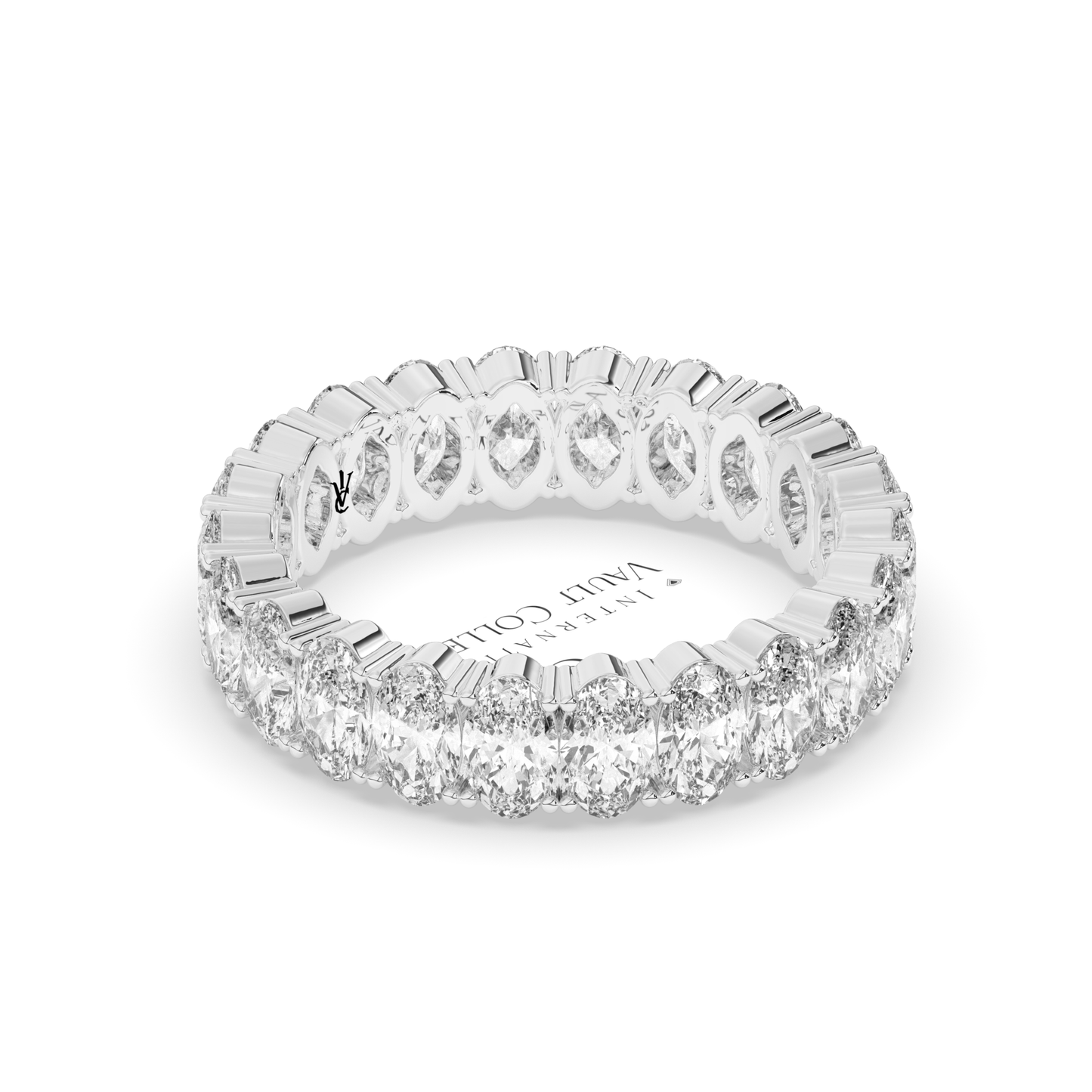 Oval eternity ring