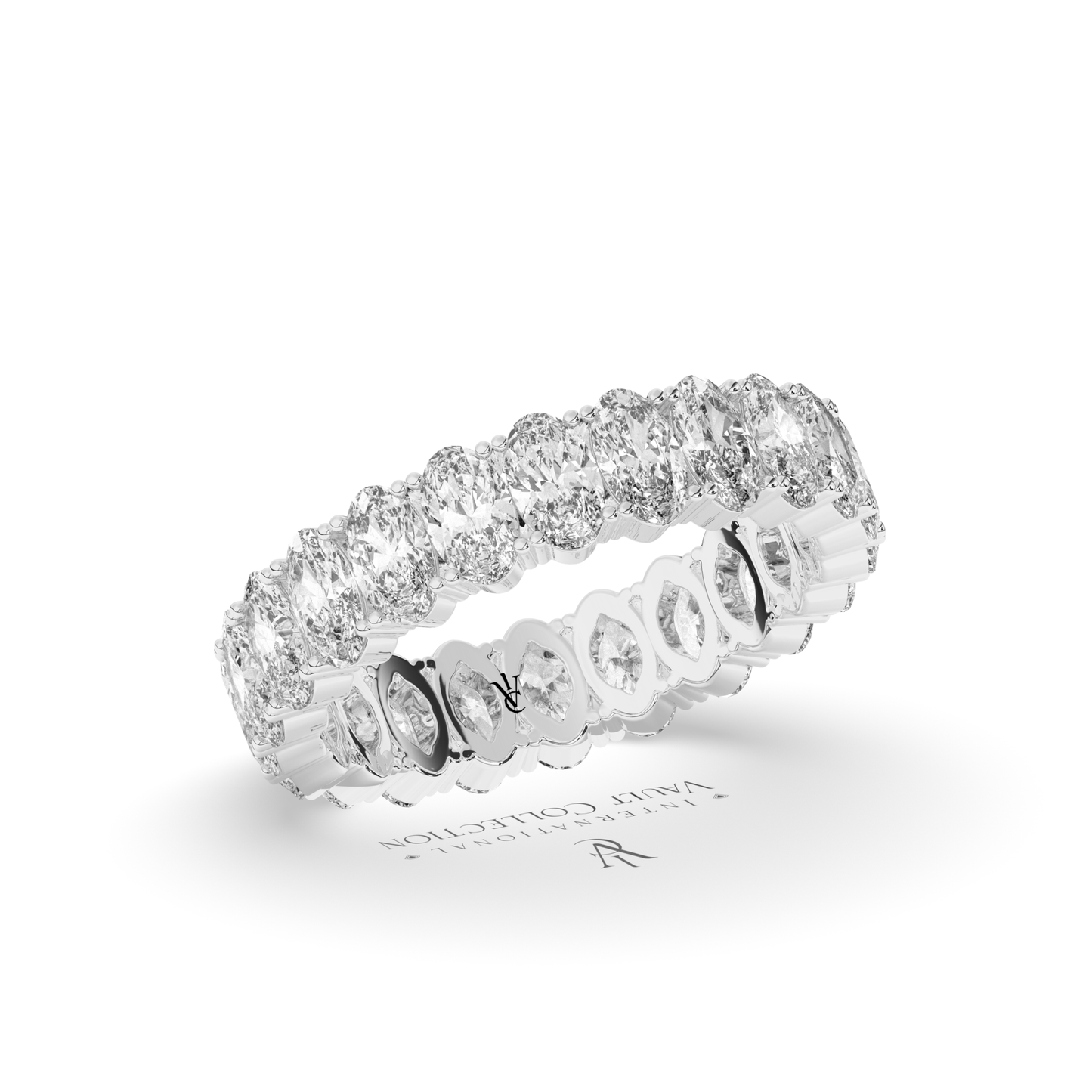 Oval eternity ring