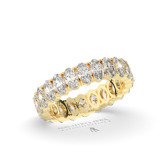 Oval eternity ring