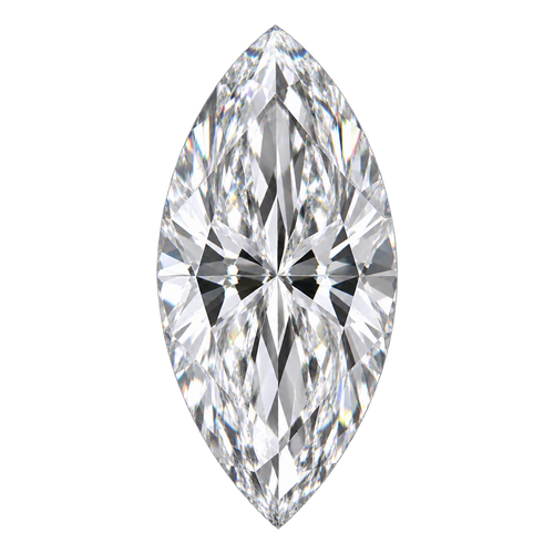 Representative colorless marquise lab-grown diamond