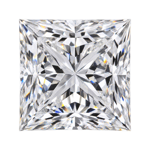 Representative colorless princess lab-grown diamond